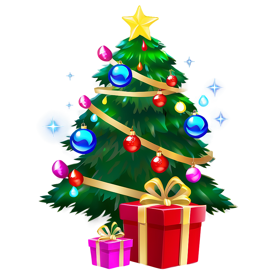 Holiday Season Cartoon Tree Png Lwm