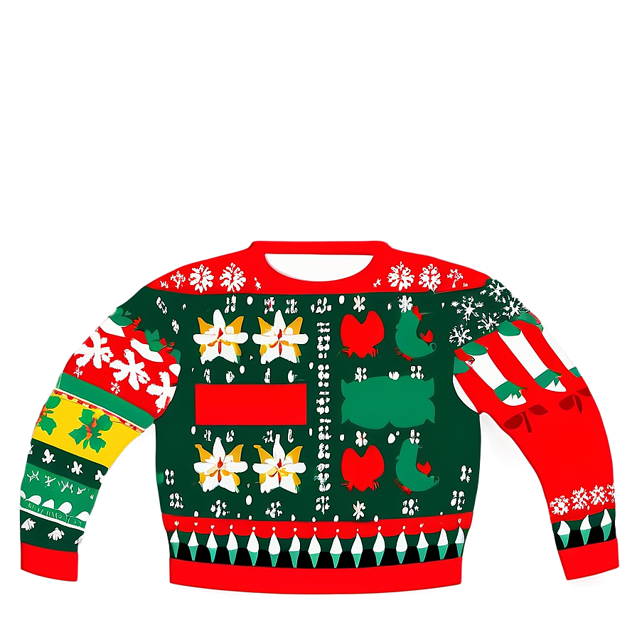 Holiday-themed Ugly Sweater Png Wgu