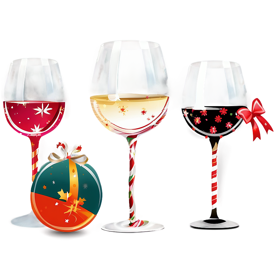 Holiday Wine Glasses Cheer Png 92