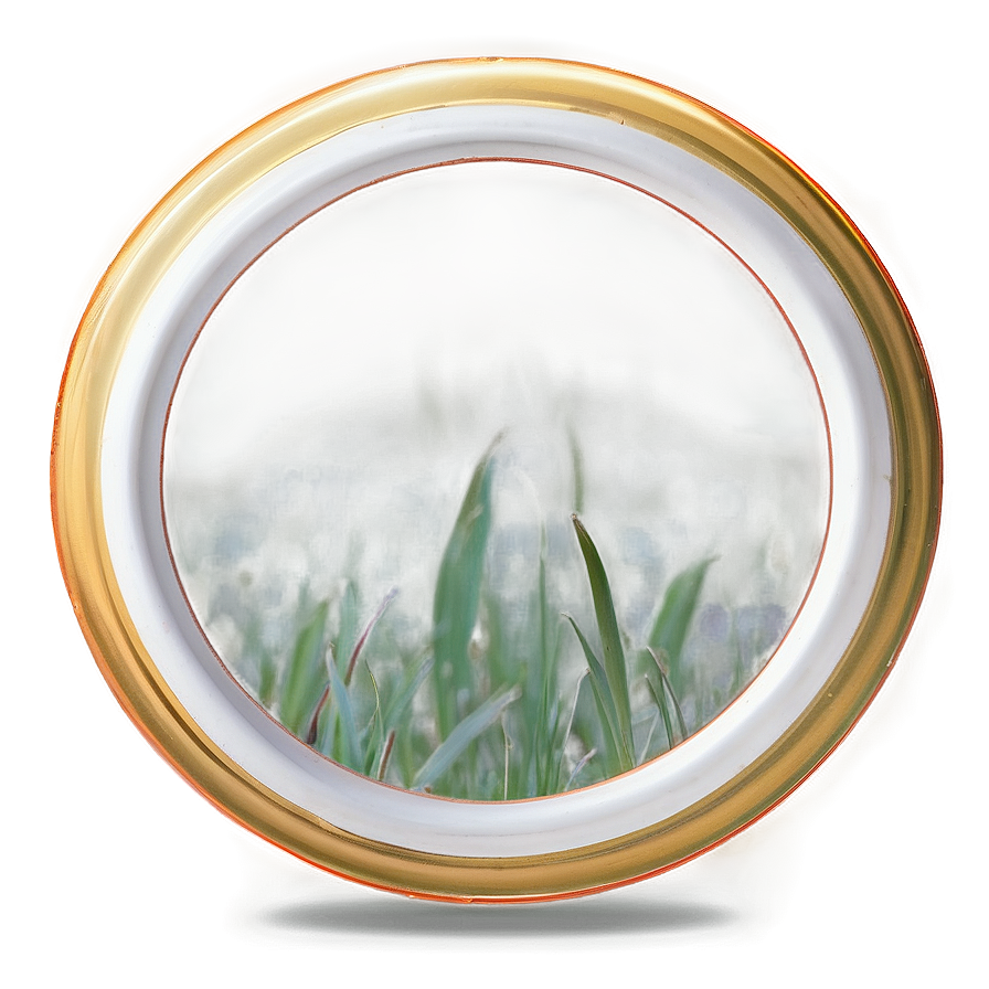 Hollow Gold Circle Frame Png Iai43