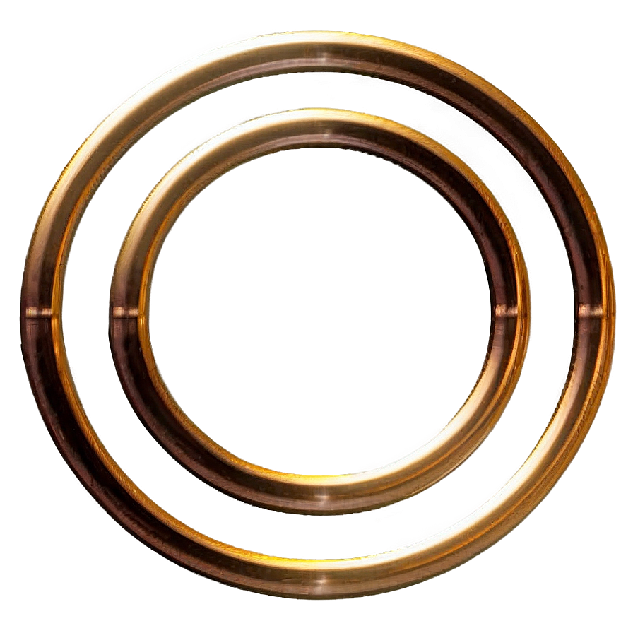 Hollow Gold Circle Frame Png Xpu96