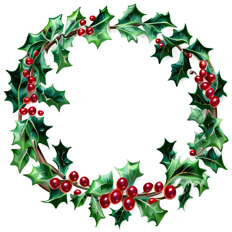 Holly Berry Wreath Png 21