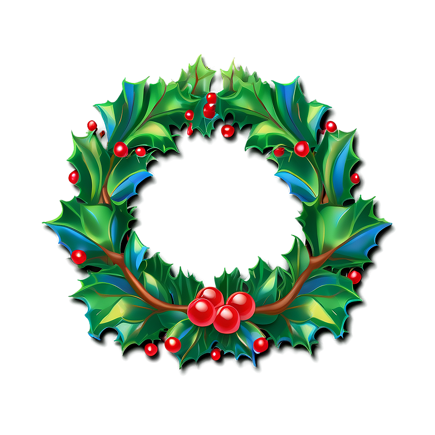 Holly Berry Wreath Png Ftm36