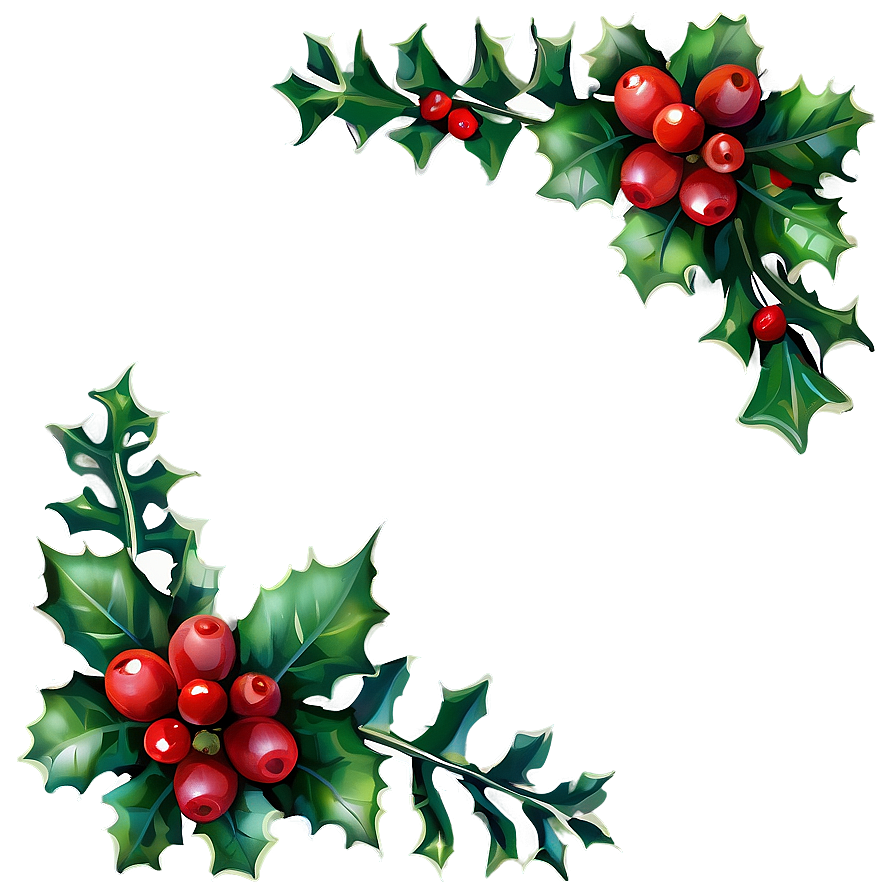 Holly Border Png Kmf88