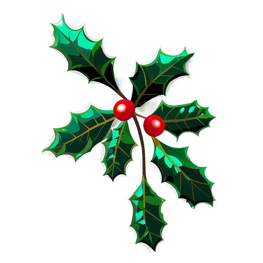 Holly Sprig Png 05252024