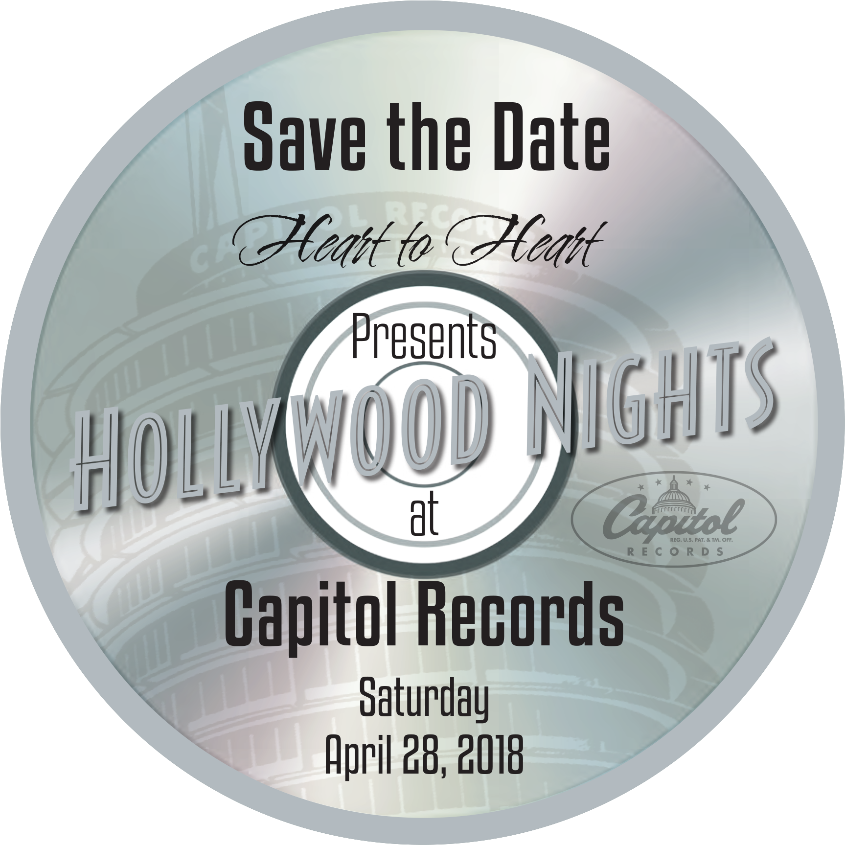 Hollywood Nights Event Invitation2018
