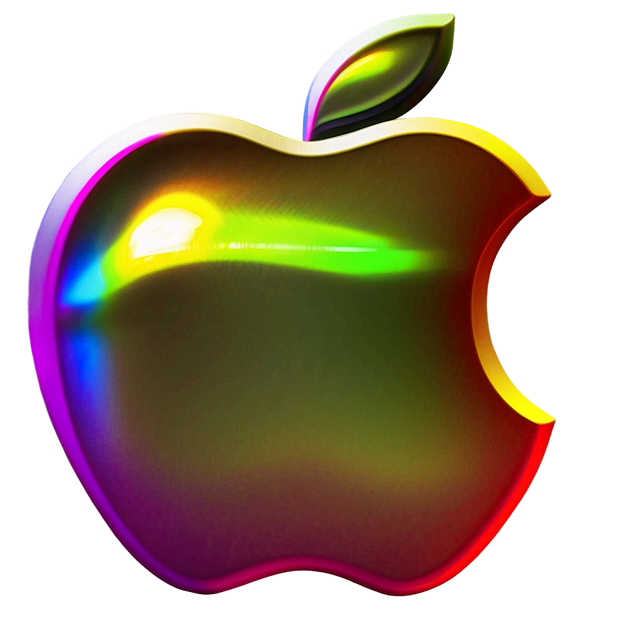 Holographic Apple Logo Png 05232024