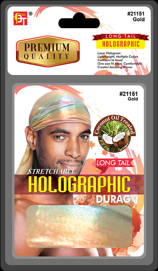 Holographic Durag Packaging