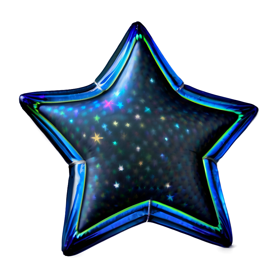 Holographic Stars Transparent Png 22