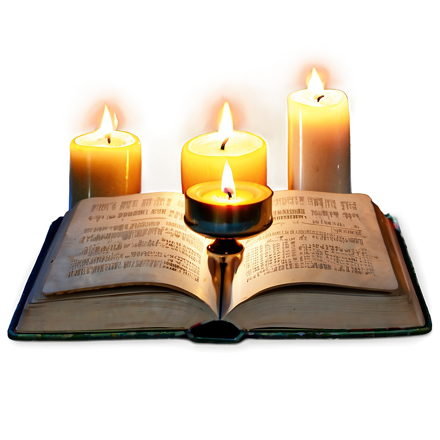 Holy Book And Candle Png Ddx96