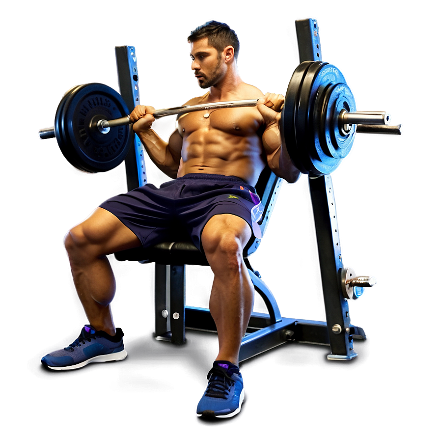 Home Bench Press Setup Png 06132024