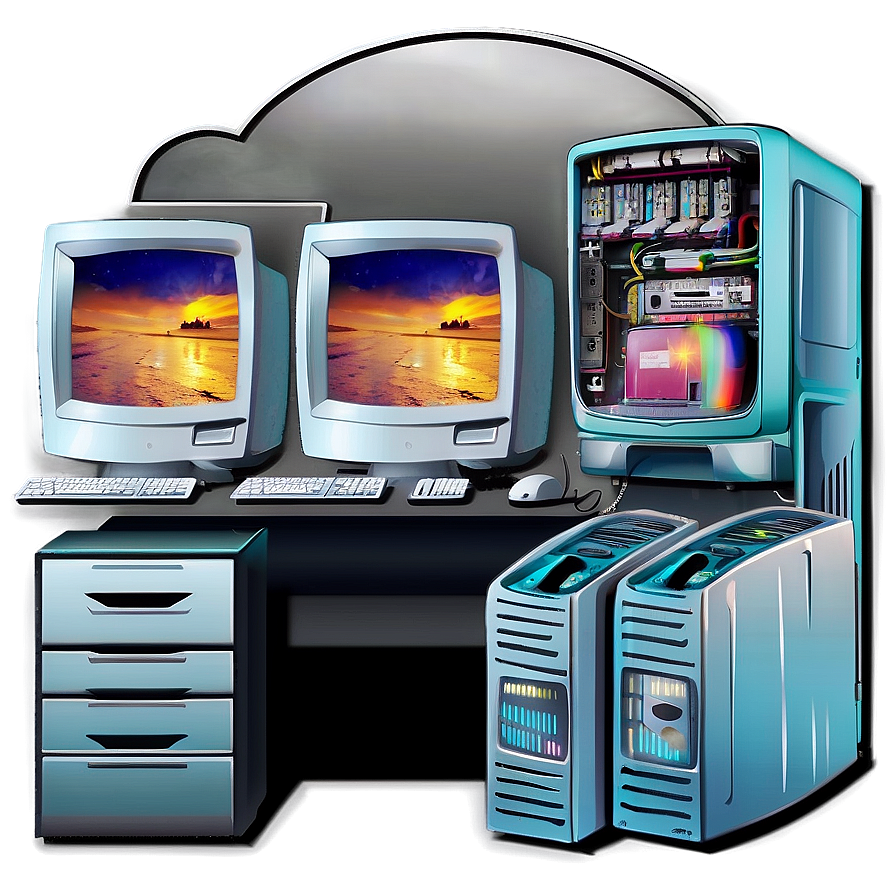 Home Office Pc Png Tsl