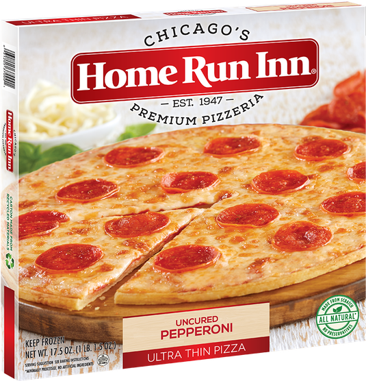 Home Run Inn Uncured Pepperoni Pizza Box