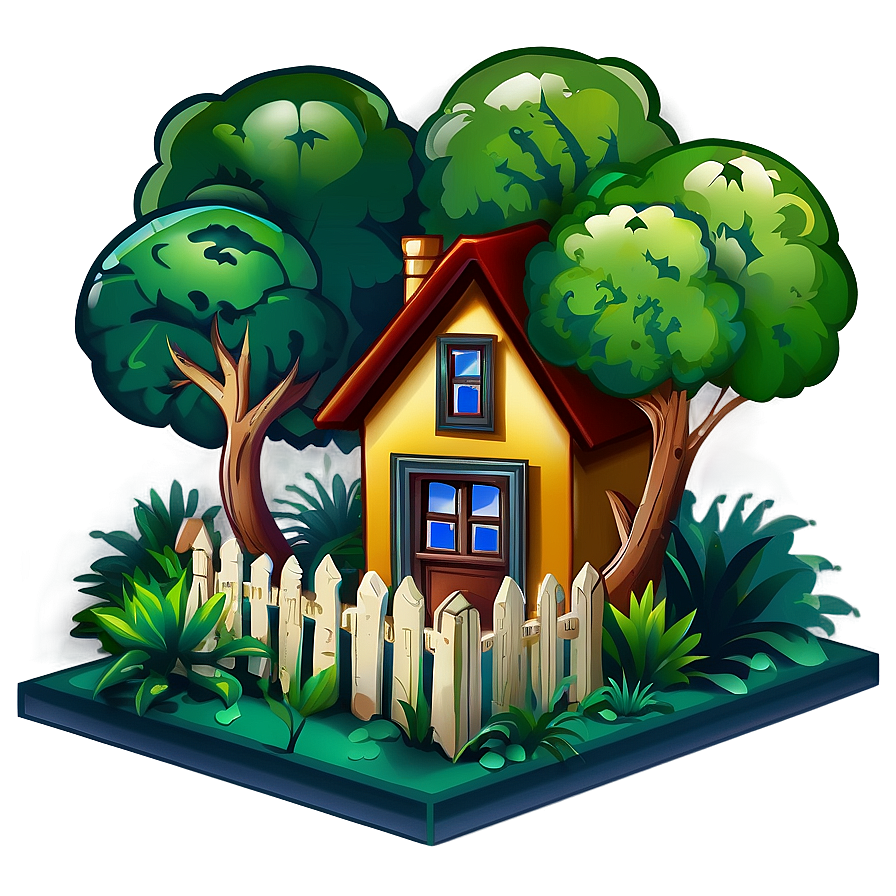 Home With Garden Icon Png 05252024