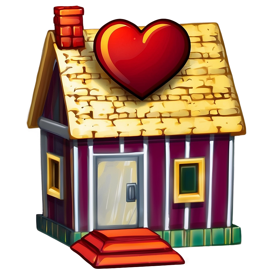 Home With Heart Icon Png Rau5