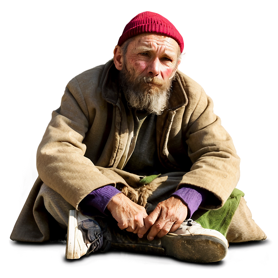 Homeless Man Begging Png 6