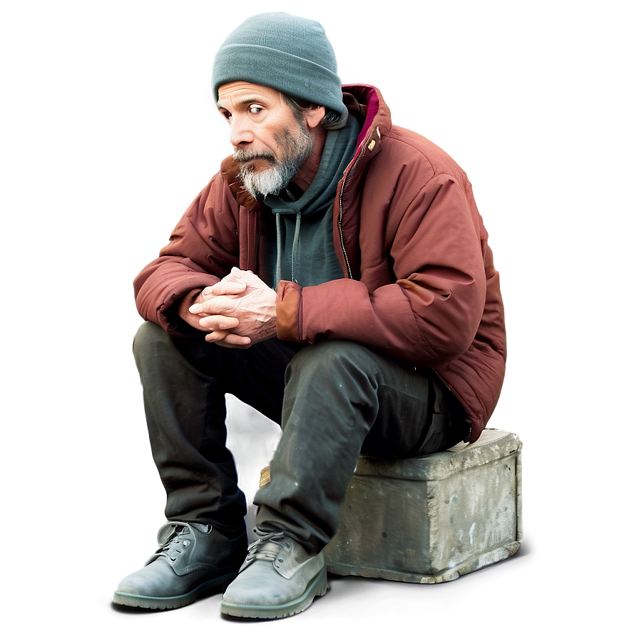 Homeless Man Cartoon Png Ekc