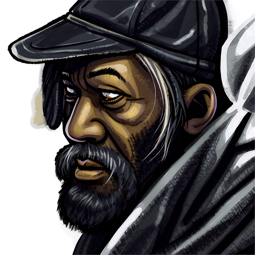 Homeless Man Illustration Png Bjo