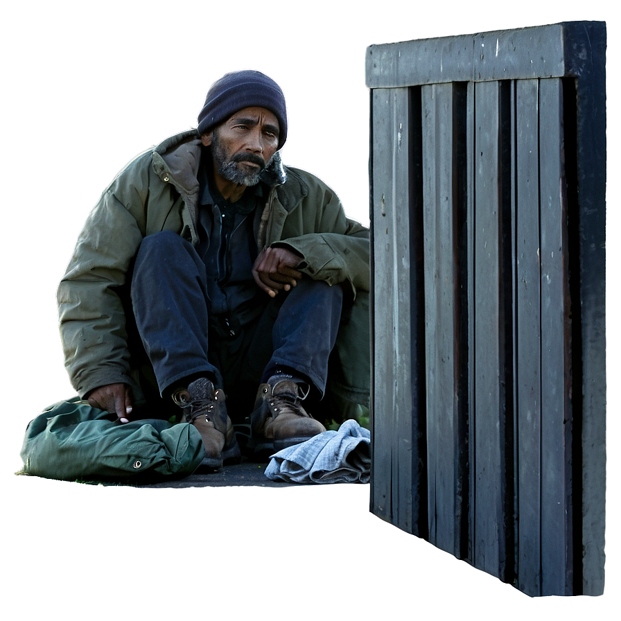 Homeless Man On Street Png 63