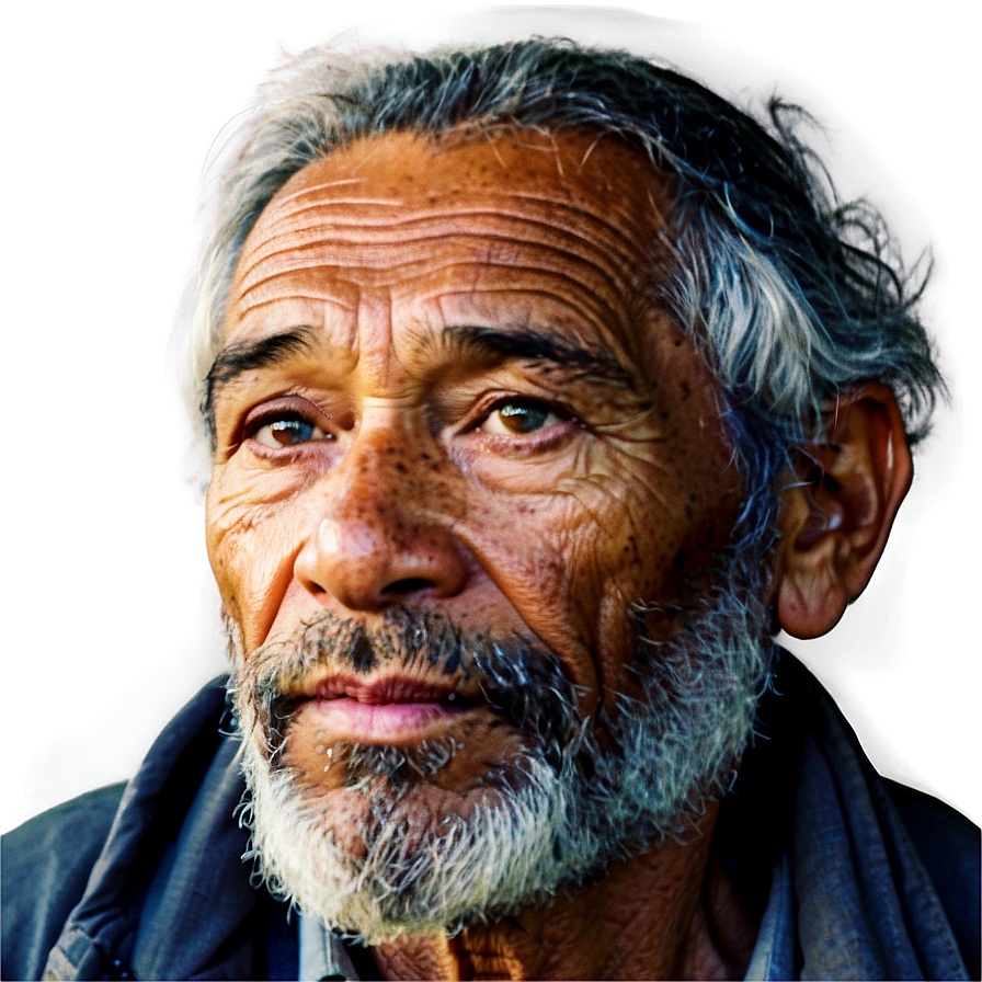 Homeless Man Portrait Png 38