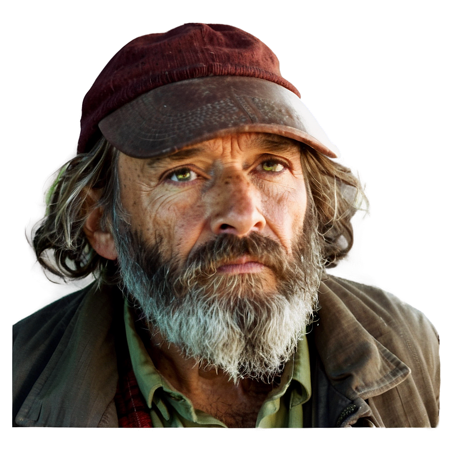 Homeless Man With Beard Png Lpk