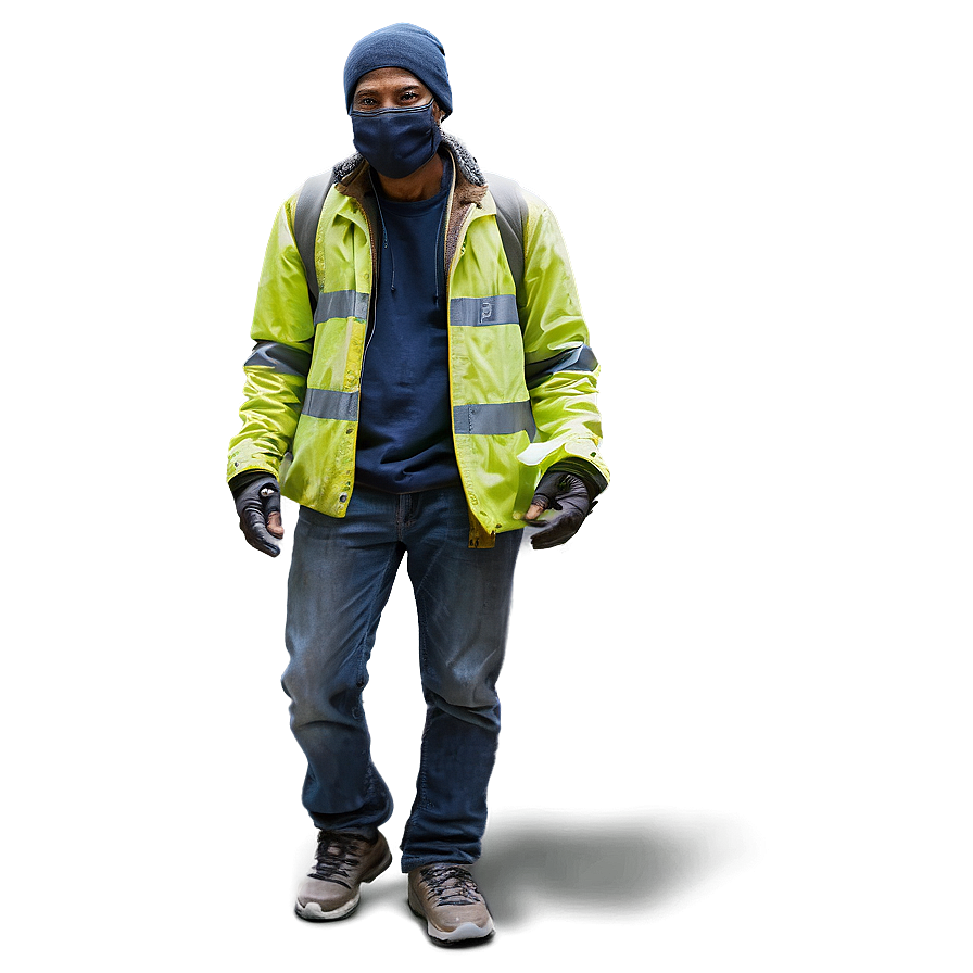 Homeless Man With Mask Png 06132024