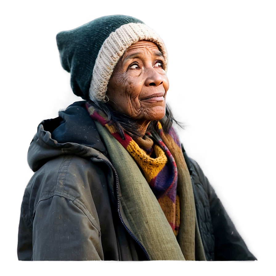 Homeless Woman Portrait Png 06132024