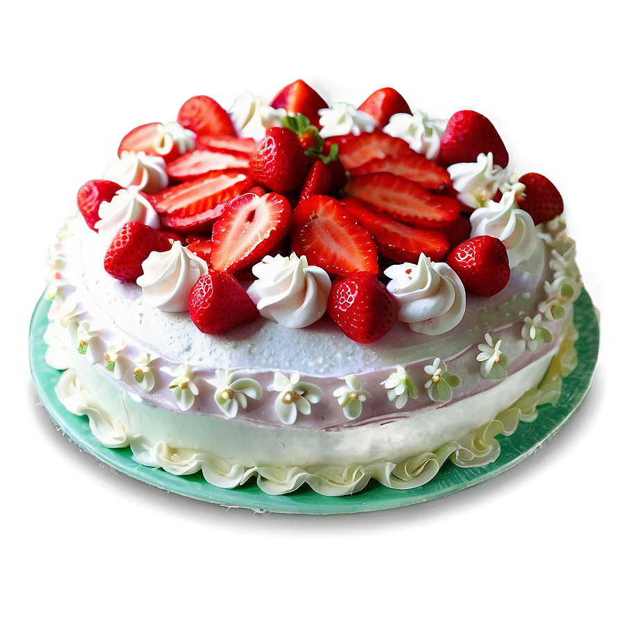 Homemade Strawberry Cake Png Sgy