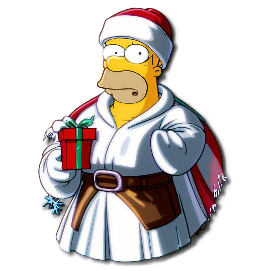 Homer Simpson Christmas Cheer Png 21