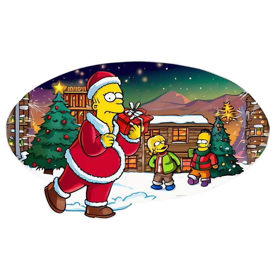 Homer Simpson Christmas Cheer Png 81