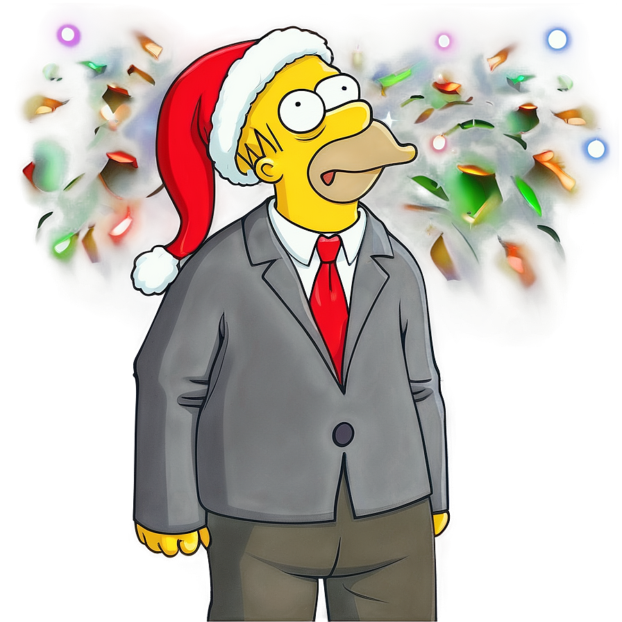 Homer Simpson Christmas Cheer Png Wxr24