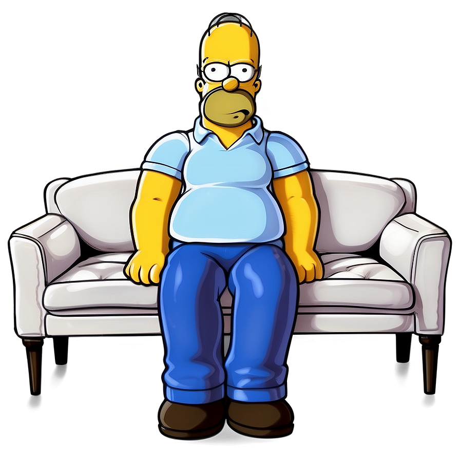 Homer Simpson Couch Potato Png Yhg90