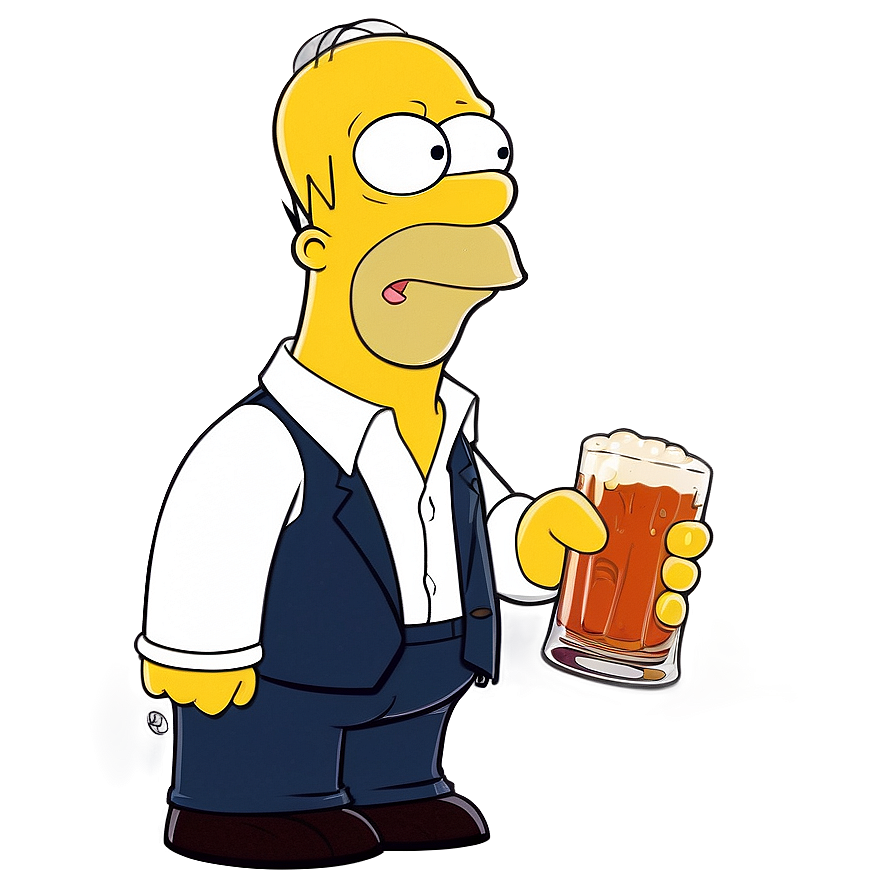 Homer Simpson Duff Beer Png 96