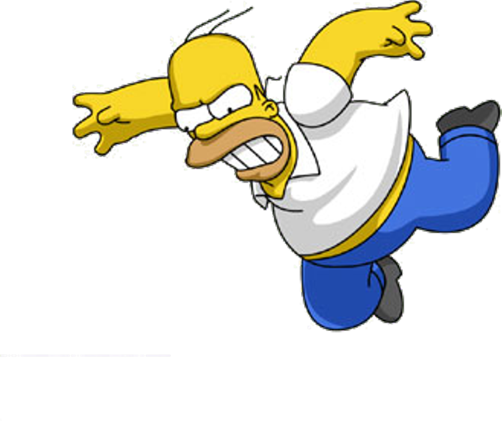 Homer Simpson Falling Down