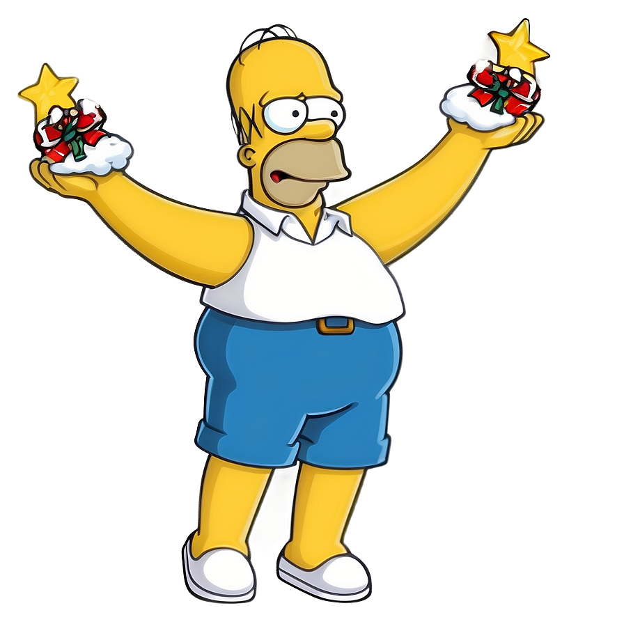 Homer Simpson Holiday Spirit Png 45