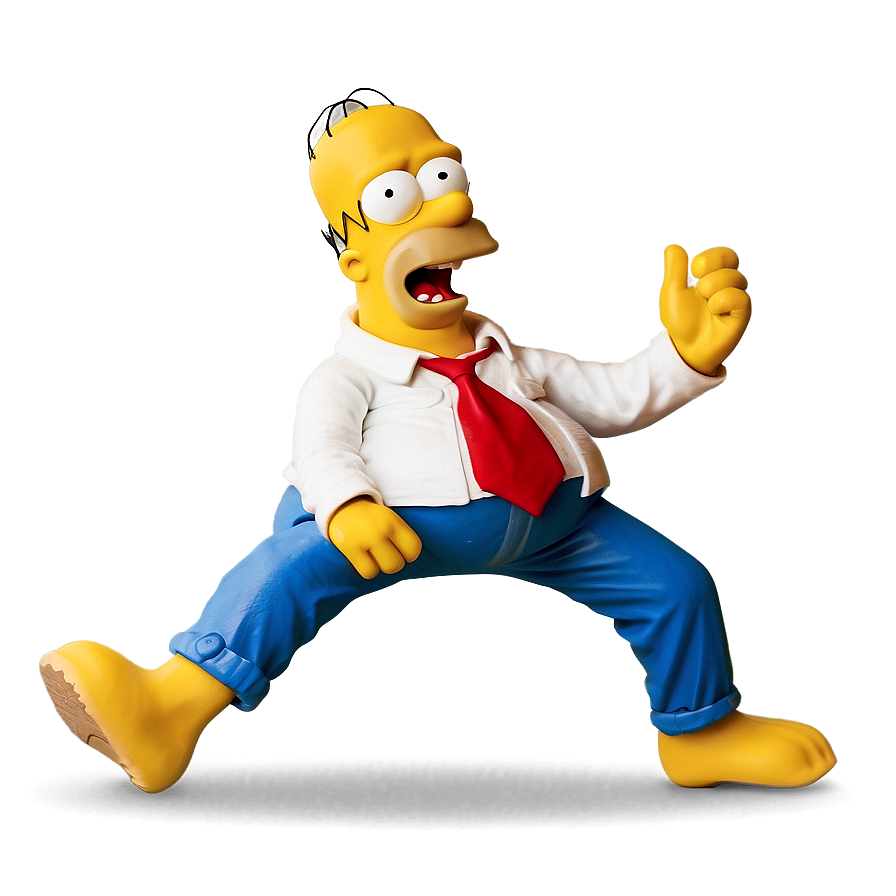 Homer Simpson Joyful Dance Png 05212024