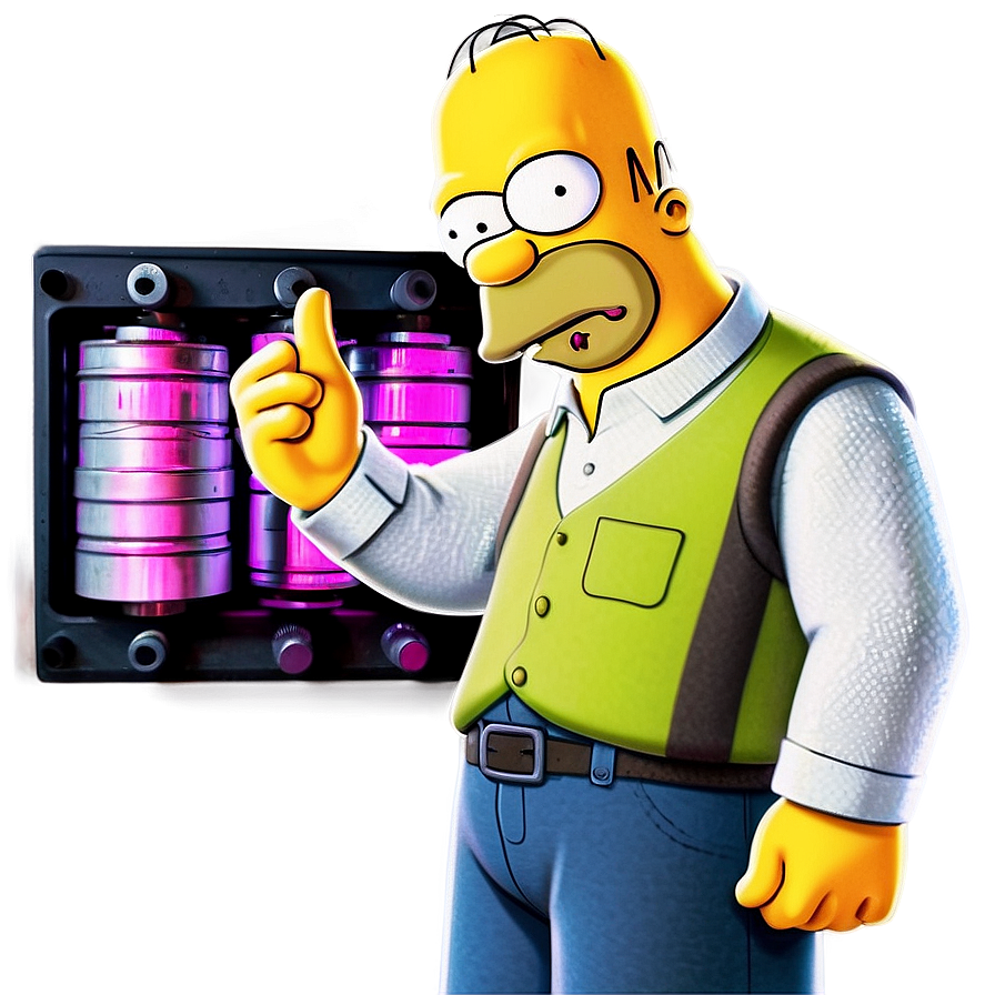 Homer Simpson Nuclear Power Plant Worker Png Ixl95