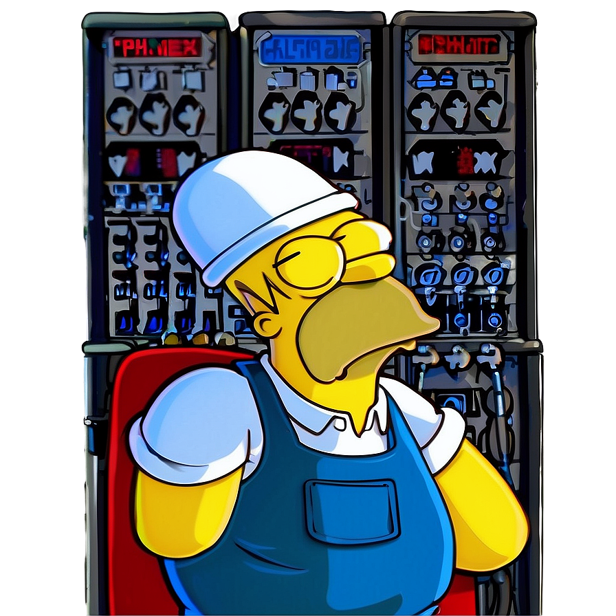 Homer Simpson Nuclear Power Plant Worker Png Rlt92