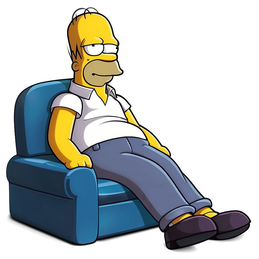 Homer Simpson Relaxing Day Png Dna