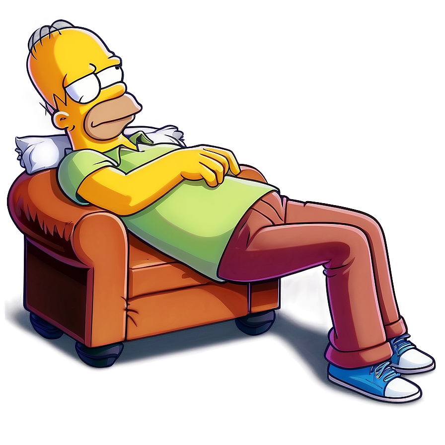 Homer Simpson Relaxing Day Png Pxi