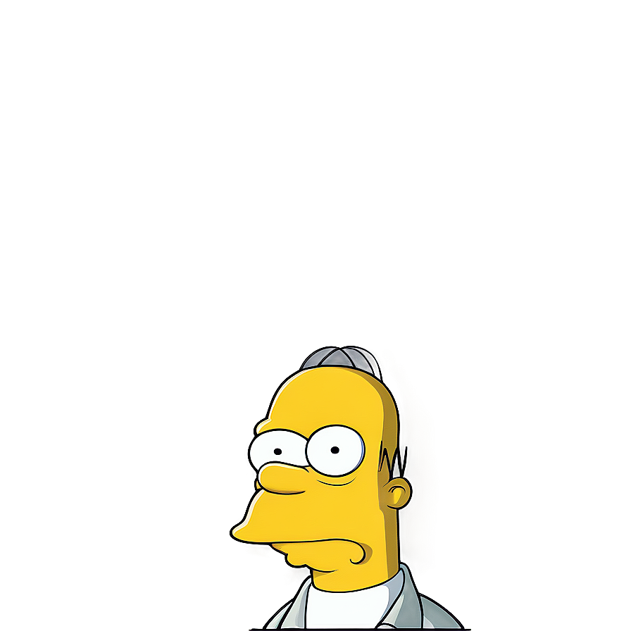 Homer Simpson Smiling Face Png Mev31