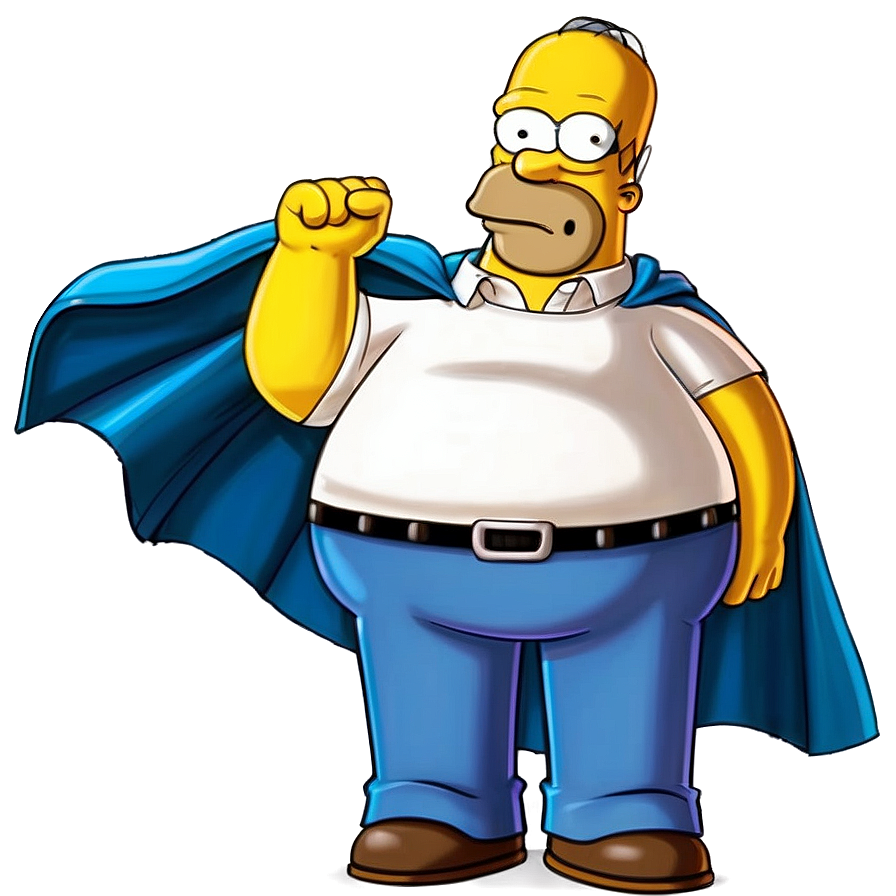 Homer Simpson Superhero Costume Png Qou