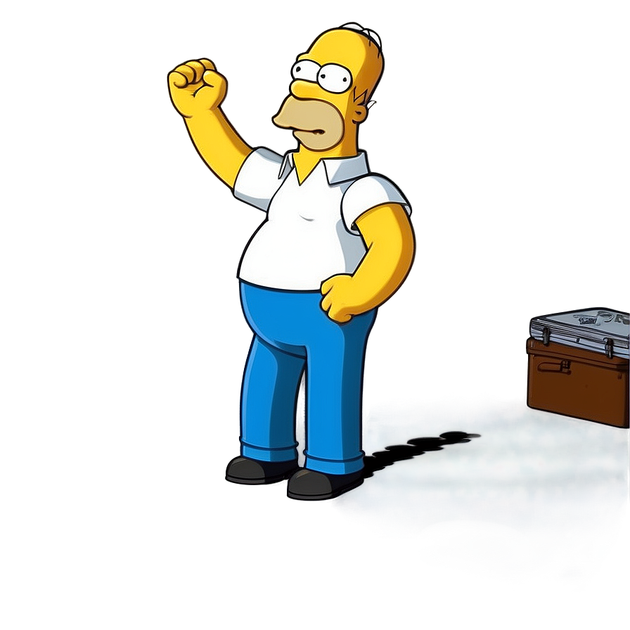 Homer Simpson Victory Pose Png 53