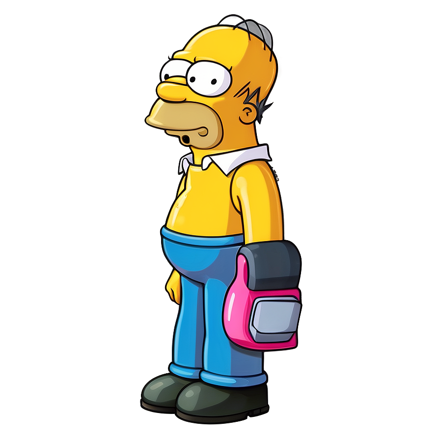 Homer Simpson Yellow Cartoon Png 05212024