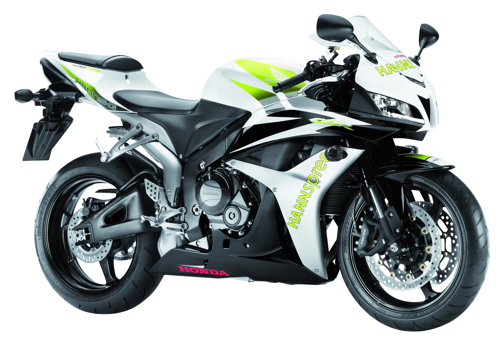 Honda Sportbike White Green Livery