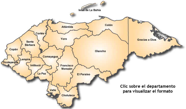 Honduras Administrative Divisions Map