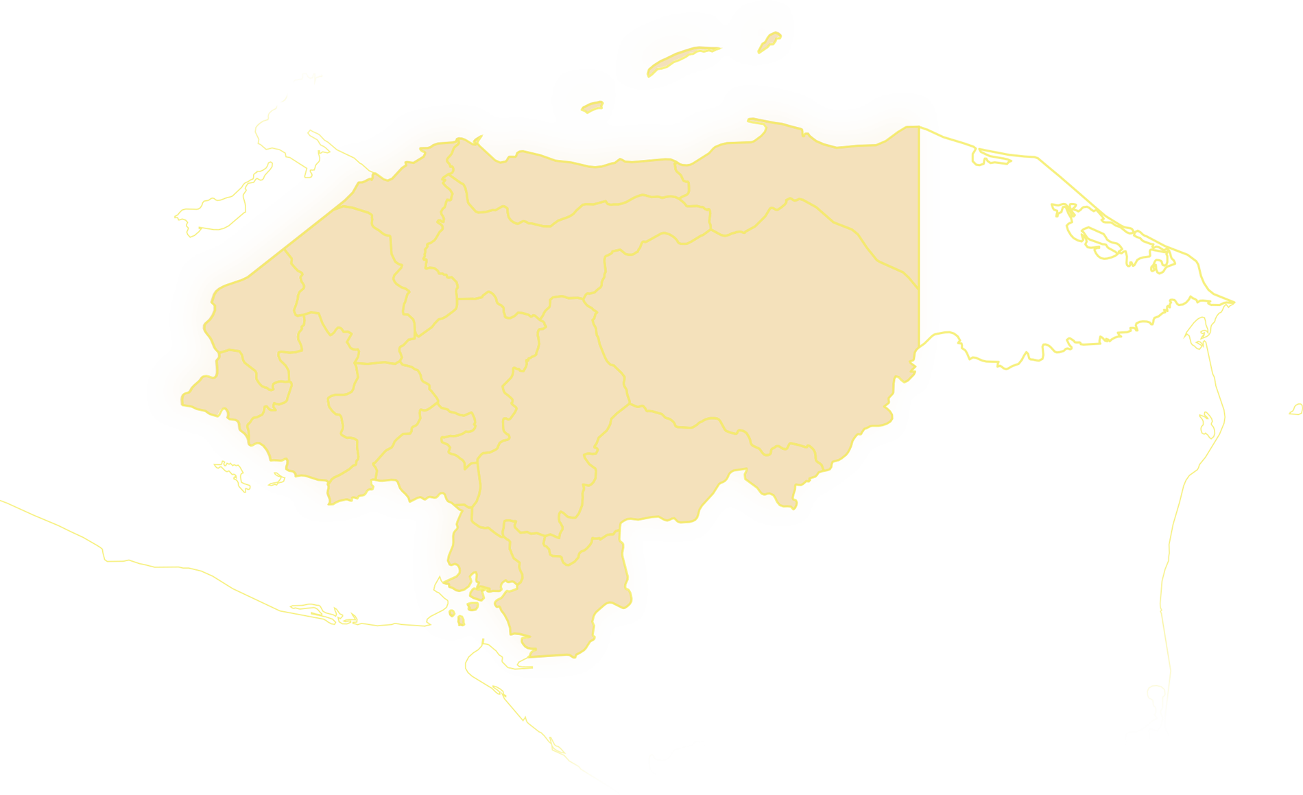 Honduras Map Outline