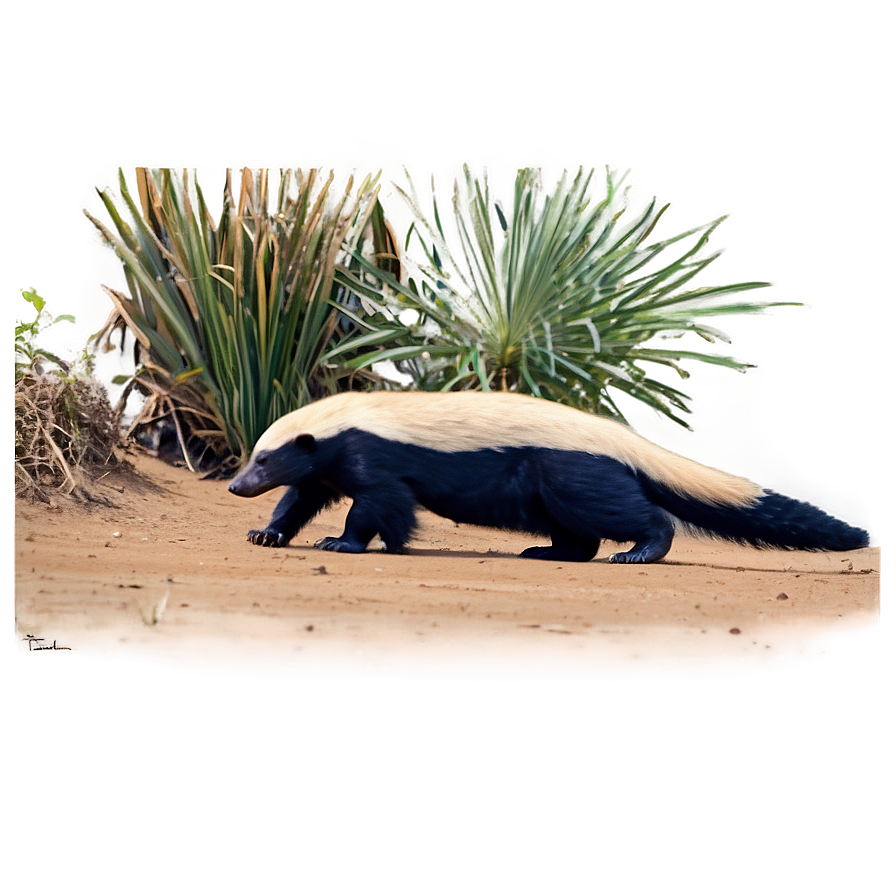 Honey Badger Habitat Scene Png Pxt