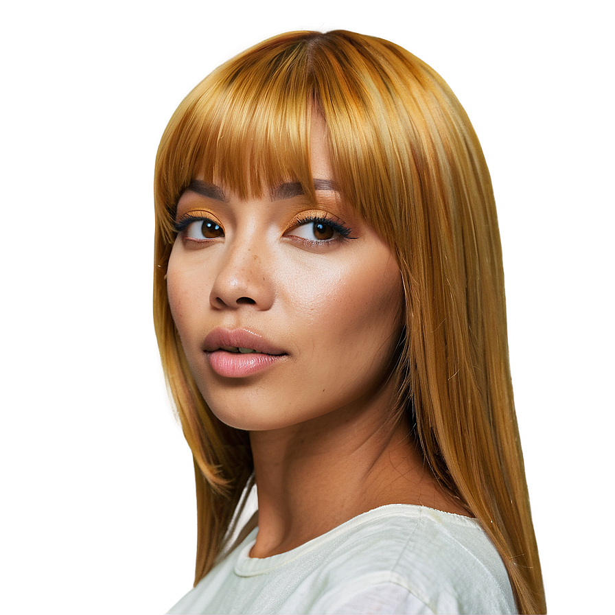 Honey Blonde Bangs Png Oof8