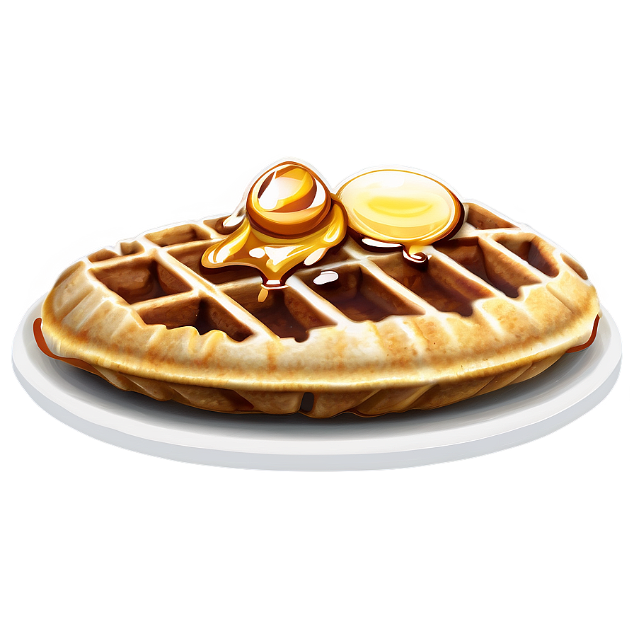 Honey Glazed Waffle Png Wme33